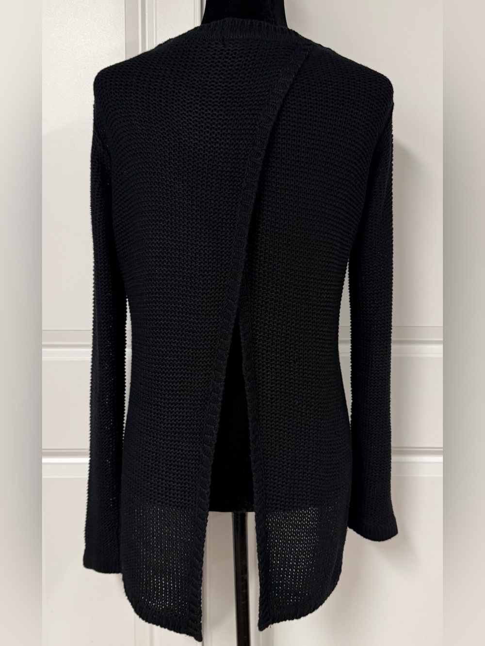 Aqua Open Back Sweater